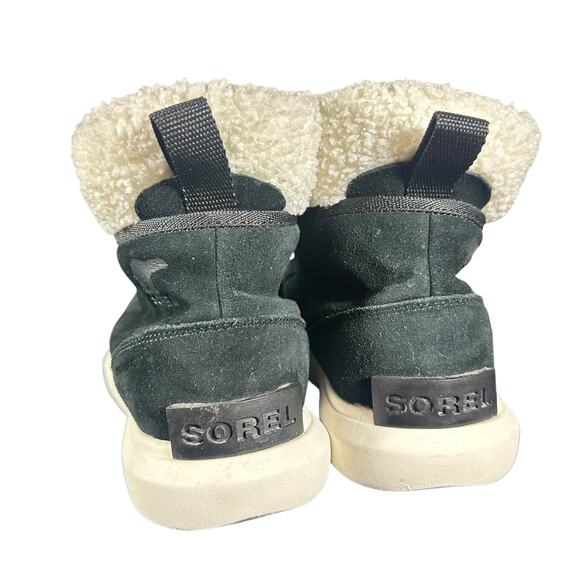 Sorel Women's Explorer™ II Carnival Cozy Boot Black/Sea Salt 8 B - Medium suede - Picture 7 of 11